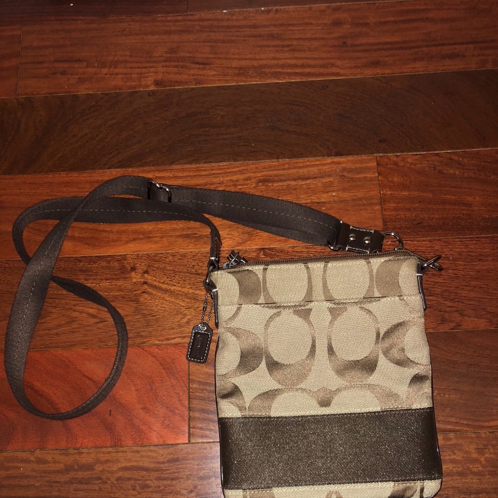 Coach Signature Logo Cross Body Bag
